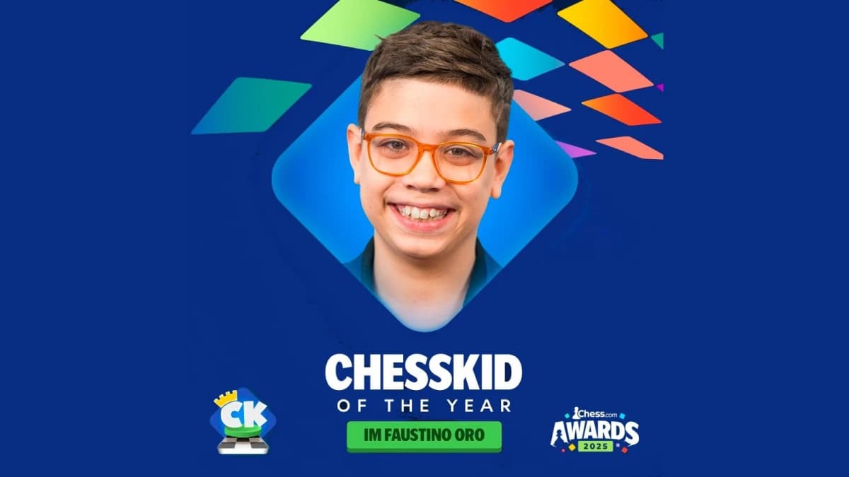 Fausti recibió otra distinción: mejor ajedrecista niño del mundo
